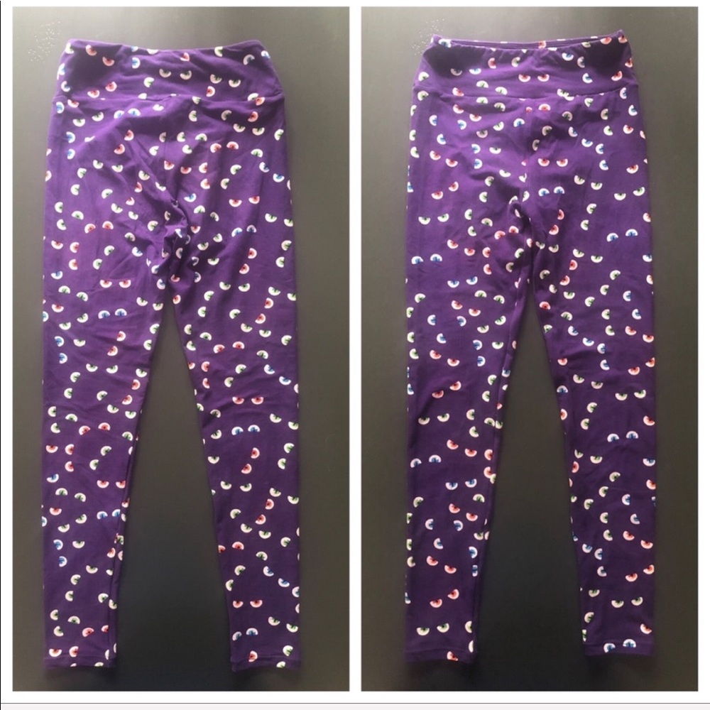 OS LLR Lularoe Halloween leggings one size eyeball - Picture 3 of 4